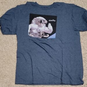 Blue Astronaut Graphic T-Shirt